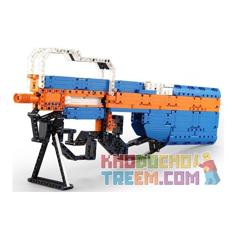 DOUBLEE CADA C81003 81003 non  SÚNG TIỂU LIÊN FN P90 bộ đồ chơi xếp lắp ráp ghép mô hình  BLOCK GUN P90 ASSAULT RIFLE Kỹ Thuật Công Nghệ Cao Mô Hình Phương Tiện 581 khối