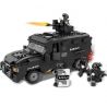 HSANHE 6509 Xếp hình kiểu  MILITARY ARMY SWAT Special Vehicle Xe đặc Chủng SWAT 423 khối