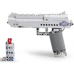 DOUBLEE CADA C81007 81007 QIZHILE 41014 non  SÚNG LỤC bộ đồ chơi xếp lắp ráp ghép mô hình  BLOCK GUN Kỹ Thuật Công Nghệ Cao Mô Hình Phương Tiện 307 khối