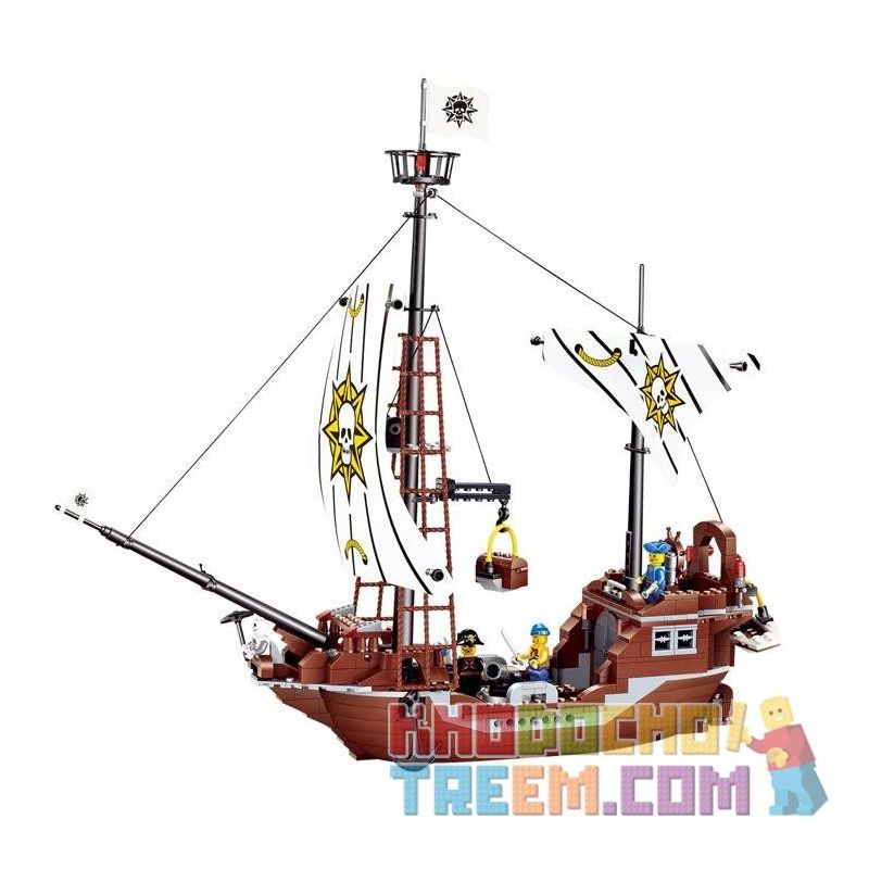 JIE STAR 30008 Xếp hình kiểu  PIRATES OF THE CARIBBEAN Revenge Ship Thuyền Báo Thù 426 khối