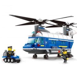 WANGE DR.LUCK 52015 non  TRỰC THĂNG CỠ LỚN bộ đồ chơi xếp lắp ráp ghép mô hình City POLICE Thành Phố 427 khối