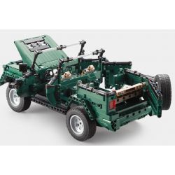 DOUBLEE CADA C51015 51015 non  XE MUI TRẦN XANH bộ đồ chơi xếp lắp ráp ghép mô hình  北京 BJ80 Kỹ Thuật Công Nghệ Cao Mô Hình Phương Tiện 561 khối