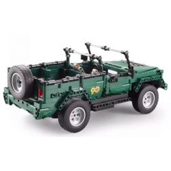 DOUBLEE CADA C51015 51015 non  XE MUI TRẦN XANH bộ đồ chơi xếp lắp ráp ghép mô hình  北京 BJ80 Kỹ Thuật Công Nghệ Cao Mô Hình Phương Tiện 561 khối