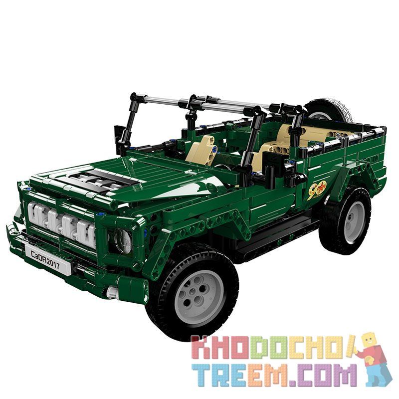 DOUBLEE CADA C51015 51015 non  XE MUI TRẦN XANH bộ đồ chơi xếp lắp ráp ghép mô hình  北京 BJ80 Kỹ Thuật Công Nghệ Cao Mô Hình Phương Tiện 561 khối