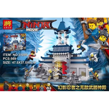 LELE 31095 non  THẦN MIẾU BẤT KHẢ CHIẾN BẠI bộ đồ chơi xếp lắp ráp ghép mô hình The  Ninjago Movie THE LELE NINJA MOVIE Ninja Lốc Xoáy 569 khối