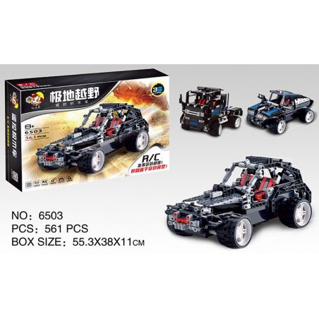 QIZHILE 6503 Xếp hình kiểu   Remote Control 3 In 1 Terrains Vehicle Xe địa Hình Biến đổi 3 Trong 1 điều Khiển Từ Xa 561 khối điều khiển từ xa