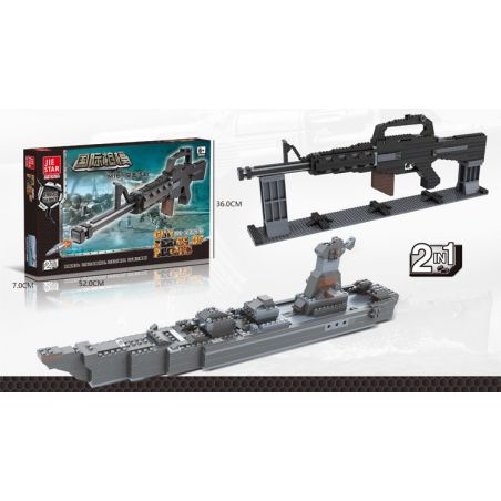 JIE STAR 29035 Xếp hình kiểu  MILITARY ARMY M16 Assault Rifle 2 In 1 Súng Trường M16 Và Tàu Mini Tấn Công 567 khối