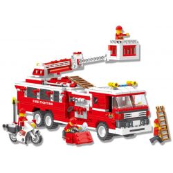 WANGE 33021N Xếp hình kiểu  CITY Firefighters Đội Lính Cứu Hỏa 567 khối