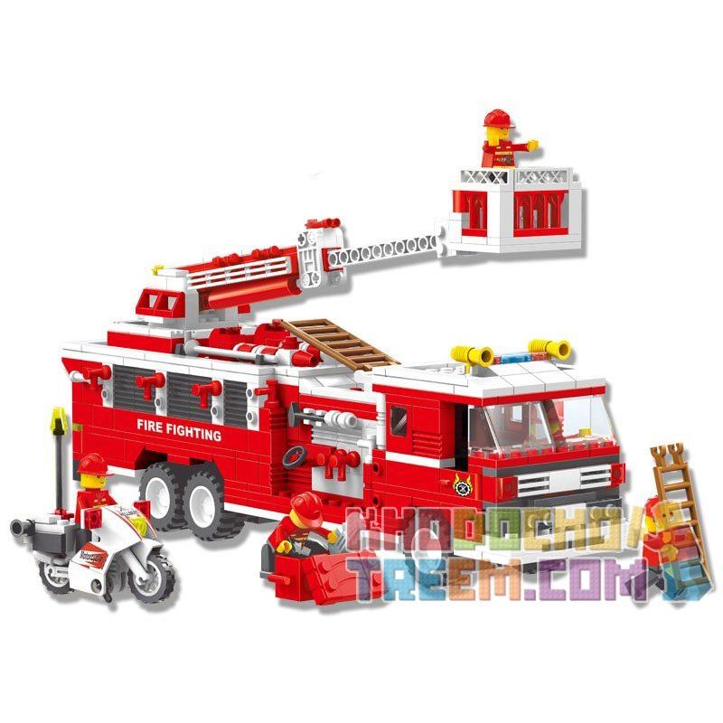 WANGE 33021N Xếp hình kiểu  CITY Firefighters Đội Lính Cứu Hỏa 567 khối