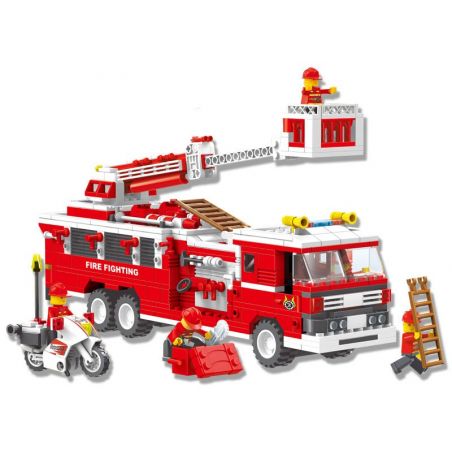 WANGE 33021N Xếp hình kiểu  CITY Firefighters Đội Lính Cứu Hỏa 567 khối