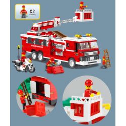 WANGE 33021N Xếp hình kiểu  CITY Firefighters Đội Lính Cứu Hỏa 567 khối