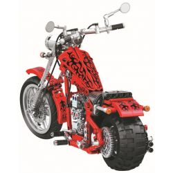 Winner 7046 non  XE MÁY CRUSING TỶ LỆ 1:6 MÀU ĐỎ tỷ lệ 1:6 bộ đồ chơi xếp lắp ráp ghép mô hình  THE CRUISING MOTORCYCLE Kỹ Thuật Công Nghệ Cao Mô Hình Phương Tiện 568 khối