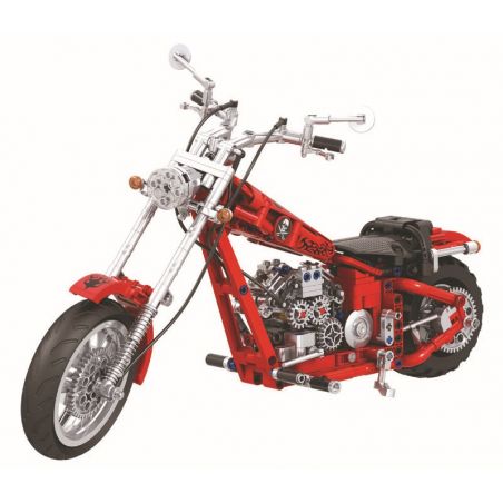 Winner 7046 non  XE MÁY CRUSING TỶ LỆ 1:6 MÀU ĐỎ tỷ lệ 1:6 bộ đồ chơi xếp lắp ráp ghép mô hình  THE CRUISING MOTORCYCLE Kỹ Thuật Công Nghệ Cao Mô Hình Phương Tiện 568 khối