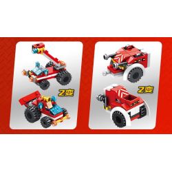 PanlosBrick 633009 Panlos Brick 633009 non  XE CHỮA CHÁY KHỔNG LỒ ĐƯỢC KẾT HỢP TỪ MÁY BAY VÀ Ô TÔ NHỎ bộ đồ chơi xếp lắp ráp ghép mô hình City CITY FIRE BRIGADE Thành Phố 557 khối