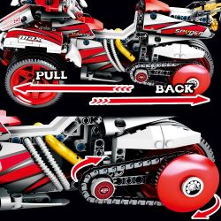 SEMBO 701700 non  XE ĐUA THỂ THAO 3 BÁNH ĐẲNG CẤP bộ đồ chơi xếp lắp ráp ghép mô hình  TECHINQUE BOMBRDIER Kỹ Thuật Công Nghệ Cao Mô Hình Phương Tiện 511 khối