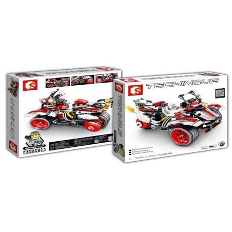 SEMBO 701700 non  XE ĐUA THỂ THAO 3 BÁNH ĐẲNG CẤP bộ đồ chơi xếp lắp ráp ghép mô hình  TECHINQUE BOMBRDIER Kỹ Thuật Công Nghệ Cao Mô Hình Phương Tiện 511 khối