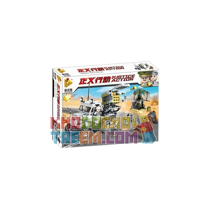 PanlosBrick 631006 Panlos Brick 631006 non  XE BÁN TẢI PHÓNG TÊN LỬA bộ đồ chơi xếp lắp ráp ghép mô hình Justice Action Thi Hành Công Lý 511 khối