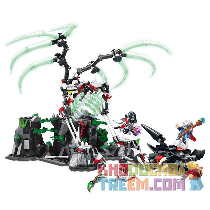 SEMBO WEKKI VIGGI SD3401 3401 non  NETHER HORDE OF TRIBE GLORY bộ đồ chơi xếp lắp ráp ghép mô hình Chronicles Of The Ghostly Tribe GHOST TRIBES Bộ Tộc Ma 509 khối