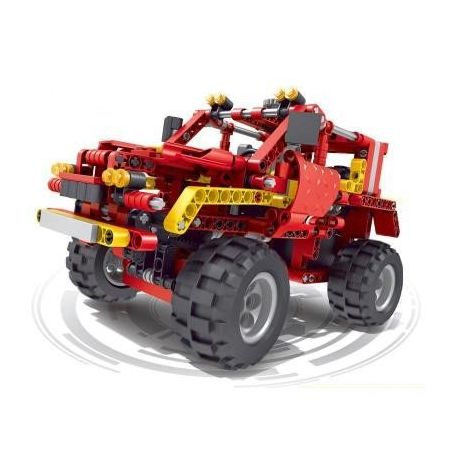 QIZHILE 6041 non  XE ĐỊA HÌNH bộ đồ chơi xếp lắp ráp ghép mô hình Storm Racing Đua Xe Bão Táp 436 khối