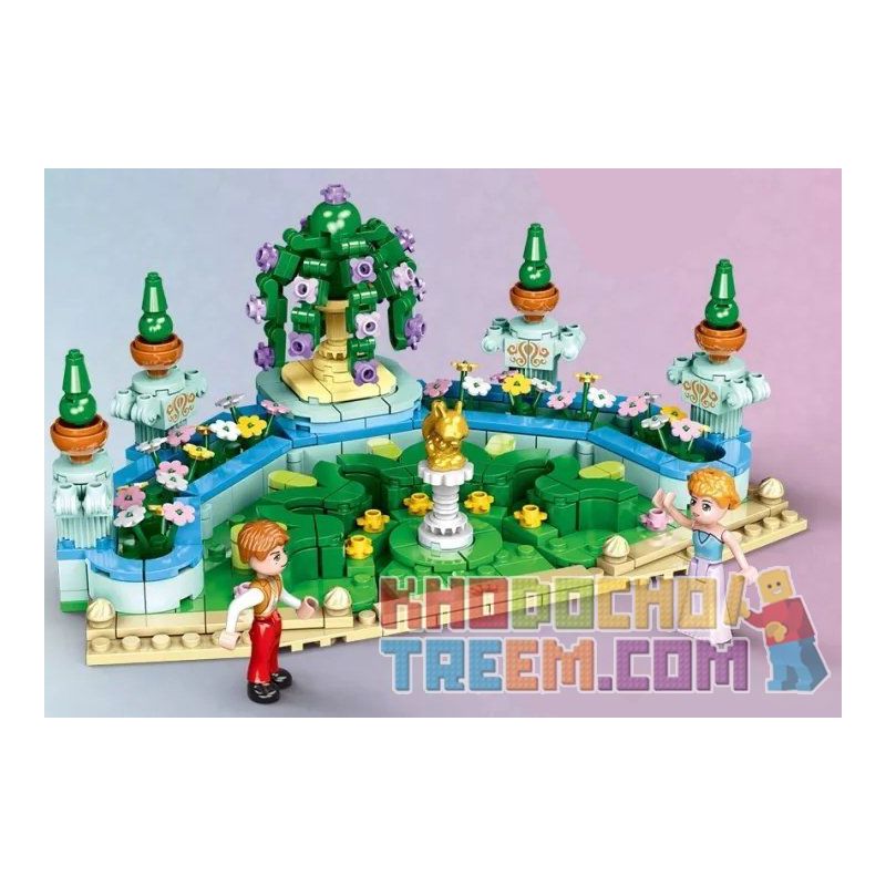 XINGBAO XB-12022 12022 XB12022 non  KHU VƯỜN HOÀNG GIA bộ đồ chơi xếp lắp ráp ghép mô hình Castal Princess CASTAL PEINCESS ROYAL GARDEN Công Chúa Castal 551 khối