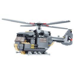 JIE STAR 29026 Xếp hình kiểu  MILITARY ARMY Rescue Helicopter Trực Thăng Cứu Hộ 551 khối