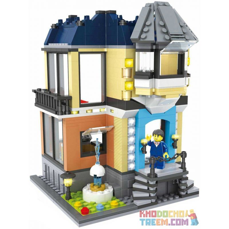 HSANHE 6702 Xếp hình kiểu  MODULAR BUILDINGS Opera House Nhà Hát Opera 504 khối