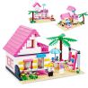 JIE STAR 33002 Xếp hình kiểu   Girls' Holiday On A Beach Chuyến Nghỉ Mát Của Các Cô Gái ở Biệt Thự Bên Bờ Biển 383 khối
