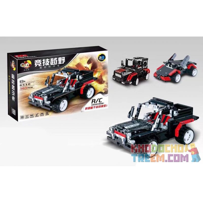 QIZHILE 6510 Xếp hình kiểu   3 In 1 Remote Control Vehicles Xe địa Hình 3 Trong 1 điều Khiển Từ Xa 503 khối điều khiển từ xa