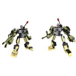 QIZHILE 5005 Xếp hình kiểu  TRANSFORMERS Những Phương Tiện Quân Sự Kết Hợp Thành Robot Cần Dịch 502 khối