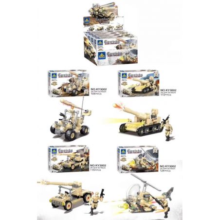 Kazi KY3002 3002 non  PHÁO PHÒNG KHÔNG MIG-15 KẾT HỢP 4 MẪU XE TĂNG NHỎ TÊN LỬA ĐỊNH VỊ MÁY BAY TRỰC THĂNG bộ đồ chơi xếp lắp ráp ghép mô hình Falcon Commandos DRAGON COMMANDO Đội Đặc Nhiệm Chim Ưng 515 khối