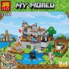 LELE 33191 non  KHU KHAI THÁC bộ đồ chơi xếp lắp ráp ghép mô hình Minecraft MY WORLD Game Xây Dựng 517 khối