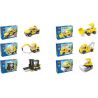 HSANHE 6600 Xếp hình kiểu  CITY Construction Vehicles Collection Bộ Sưu Tập Xe Công Trình 496 khối