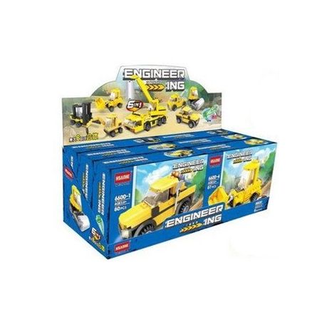 HSANHE 6600 Xếp hình kiểu  CITY Construction Vehicles Collection Bộ Sưu Tập Xe Công Trình 496 khối