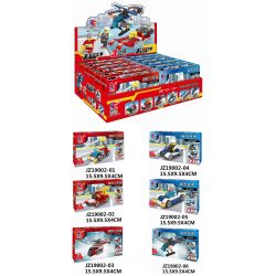 LE DI PIN 19002 Xếp hình kiểu  CITY The Collection Of Fire Hero And Police Of City Bộ Sưu Tập Lính Cứu Hỏa Và Cảnh Sát 502 khối