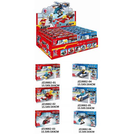 LE DI PIN 19002 Xếp hình kiểu  CITY The Collection Of Fire Hero And Police Of City Bộ Sưu Tập Lính Cứu Hỏa Và Cảnh Sát 502 khối