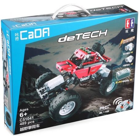 DOUBLEE CADA C51041 51041 non  XE ĐỊA HÌNH OFF-ROAD CÓ ĐIỀU KHIỂN bộ đồ chơi xếp lắp ráp ghép mô hình  OFF-ROAD CLIMBING CAR Kỹ Thuật Công Nghệ Cao Mô Hình Phương Tiện 489 khối