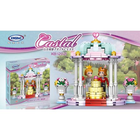 XINGBAO XB-12021 12021 XB12021 non  CẢNH ĐÁM CƯỚI bộ đồ chơi xếp lắp ráp ghép mô hình Disney Princess CASTAL PEINCESS WEDDING SCENE Công Chúa 193 khối