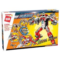 Enlighten 3304 Qman 3304 non  NGƯỜI MÁY BIẾN HÌNH PHI THUYỀN bộ đồ chơi xếp lắp ráp ghép mô hình Transformers BLAST RANGER Robot Đại Chiến Người Máy Biến Hình 747 khối