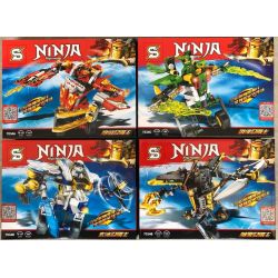 SHENG YUAN SY 7034A 7034B 7034C 7034D SY7034 7034 non  BỘ 4 NGƯỜI MÁY NHỎ CỦA NINJA bộ đồ chơi xếp lắp ráp ghép mô hình The  Ninjago Movie NINJA NINJA MASTER Ninja Lốc Xoáy 763 khối
