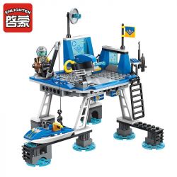 Enlighten 2720 Qman 2720 non  TẤN CÔNG TRẠM CANH GÁC TRÊN BIỂN bộ đồ chơi xếp lắp ráp ghép mô hình The High-Tech Era Kỷ Nguyên Công Nghệ Cao 724 khối