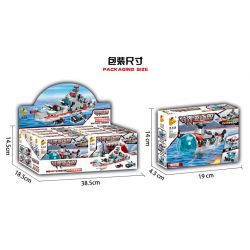 PanlosBrick 633004 T633004 Panlos Brick 633004 T633004 non  TÀU CHIẾN 8 TRONG 1 bộ đồ chơi xếp lắp ráp ghép mô hình Military Army MISSILE DESTROYER Quân Sự Bộ Đội 788 khối