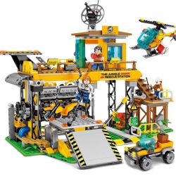 SEMBO 603032 non  TRẠM CỨU HỘ TRONG RỪNG bộ đồ chơi xếp lắp ráp ghép mô hình Rescue Team Đội Cứu Hộ 725 khối