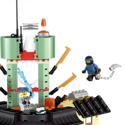LELE 31099 non  THÀNH PHỐ NINJA bộ đồ chơi xếp lắp ráp ghép mô hình The  Ninjago Movie THE LELE NINJA MOVIE Ninja Lốc Xoáy 716 khối