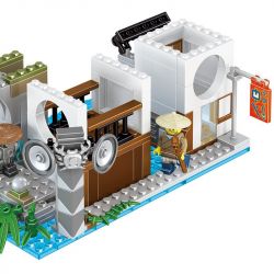 LELE 31099 non  THÀNH PHỐ NINJA bộ đồ chơi xếp lắp ráp ghép mô hình The  Ninjago Movie THE LELE NINJA MOVIE Ninja Lốc Xoáy 716 khối