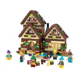 Winner 5005 non  NÀNG BẠCH TUYẾT VÀ 7 CHÚ LÙN bộ đồ chơi xếp lắp ráp ghép mô hình Snow White Princess 658 khối