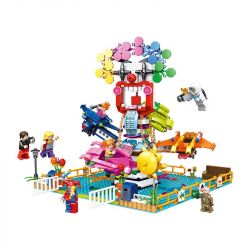 PanlosBrick 692010 Panlos Brick 692010 non  MÁY BAY XOAY VÒNG bộ đồ chơi xếp lắp ráp ghép mô hình Paradise Thiên Đường 713 khối