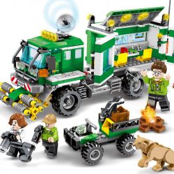 SEMBO 603031 non  XE NGHIÊN CỨU KHU RỪNG bộ đồ chơi xếp lắp ráp ghép mô hình Rescue Team Đội Cứu Hộ 528 khối