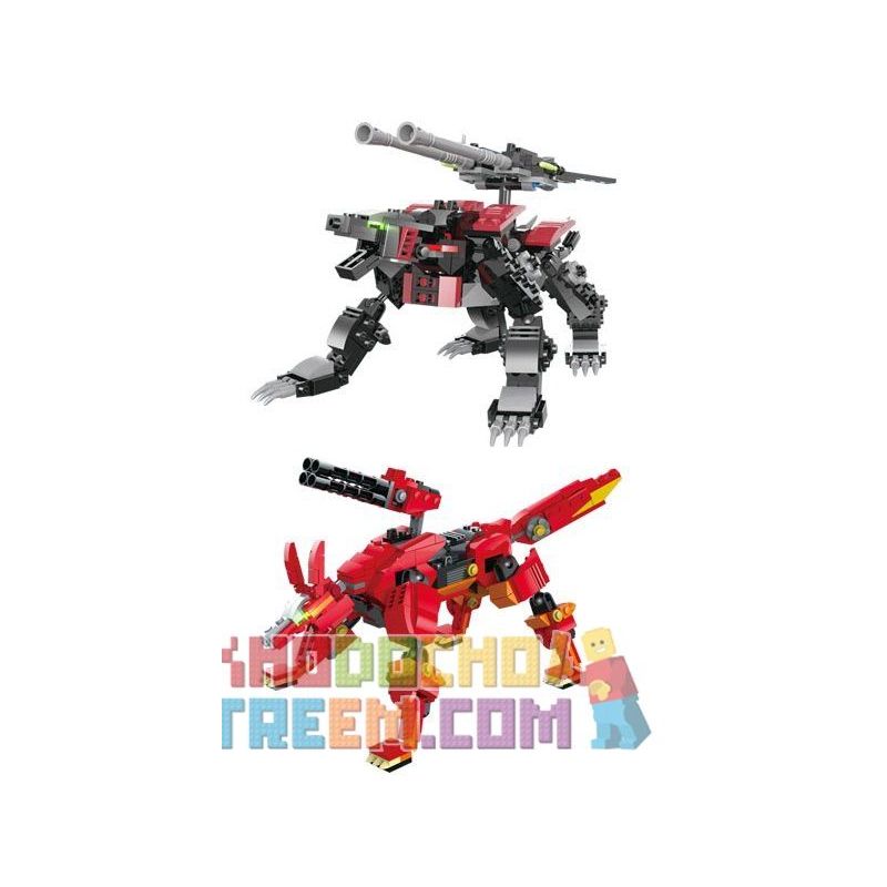 Kazi KY98114-1 98114-1 KY98114-2 98114-2 KY98114 98114 non  SÓI SÉT VÀ CÁO LỬA bộ đồ chơi xếp lắp ráp ghép mô hình Transformers Robot Đại Chiến Người Máy Biến Hình 711 khối