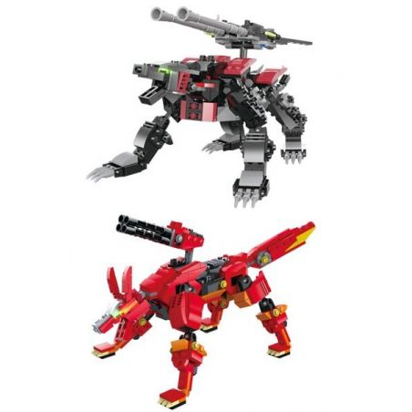 Kazi KY98114-1 98114-1 KY98114-2 98114-2 KY98114 98114 non  SÓI SÉT VÀ CÁO LỬA bộ đồ chơi xếp lắp ráp ghép mô hình Transformers Robot Đại Chiến Người Máy Biến Hình 711 khối