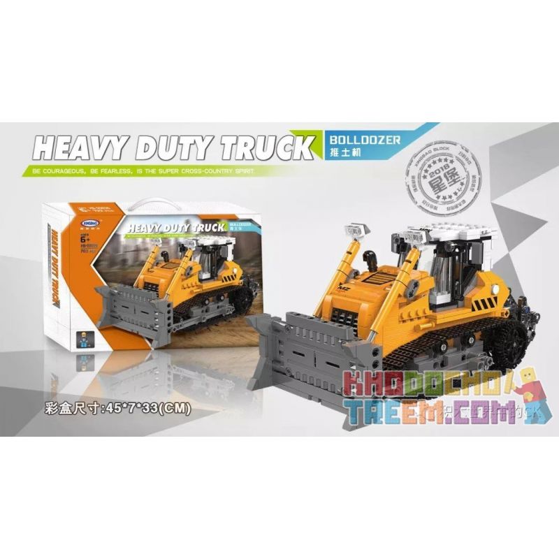 XINGBAO XB-03039 03039 XB03039 non  MÁY ỦI bộ đồ chơi xếp lắp ráp ghép mô hình Heavy Duty Truck HEAVY DUTY TRUCK BULLDOZER Xe Máy Hạng Nặng 703 khối